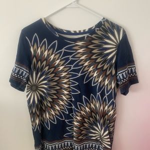 Tory Burch short sleeve floral shirt